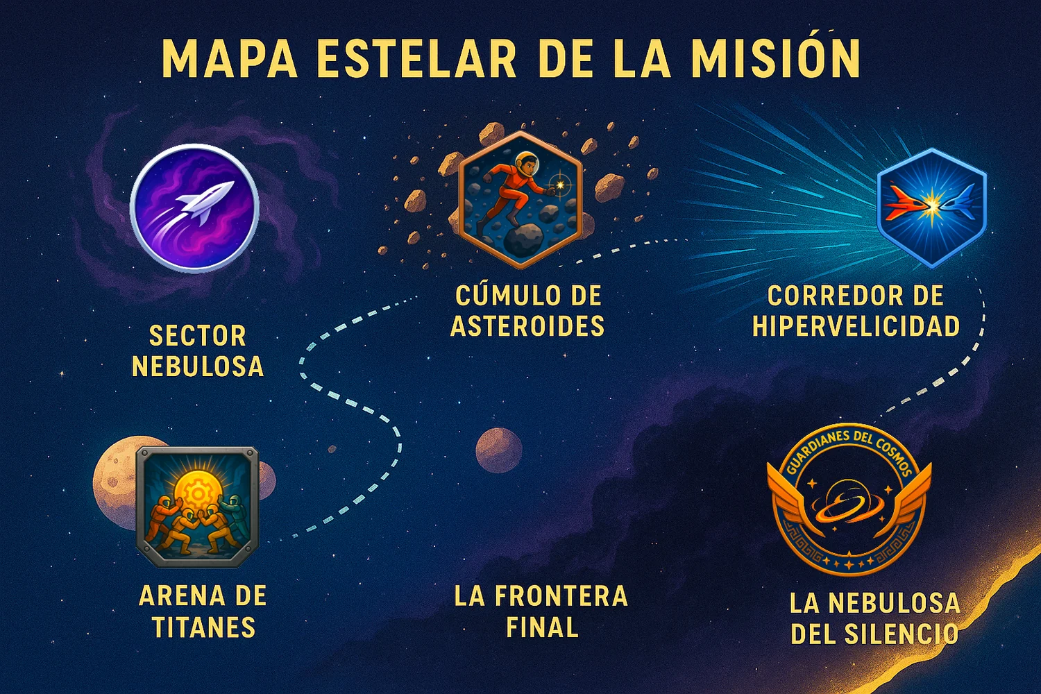 Portada real de Misión Espacial: Guardianes del Cosmos
