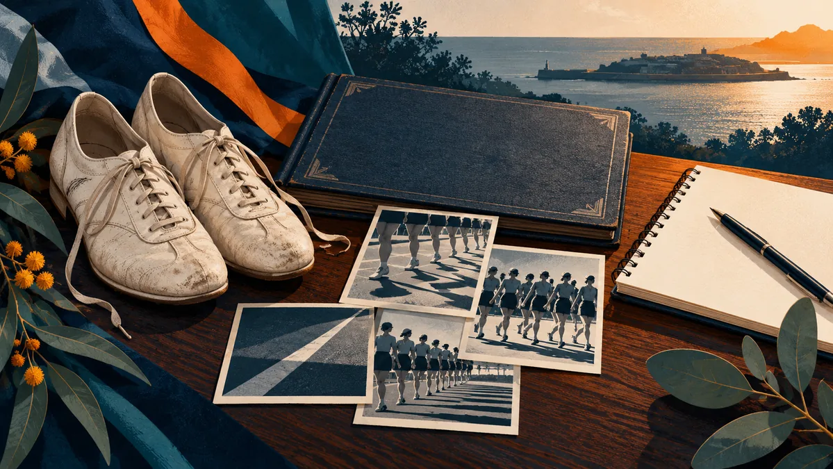 Composición conceptual sobre cherbourg memoria deportiva