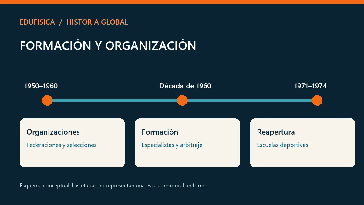 Formación y organización: Organizaciones, Formación, Reapertura