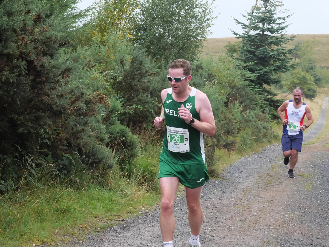 David Kelleher y Stuart McNally en el Campeonato Mundial Máster de Carrera de Montaña de 2022.