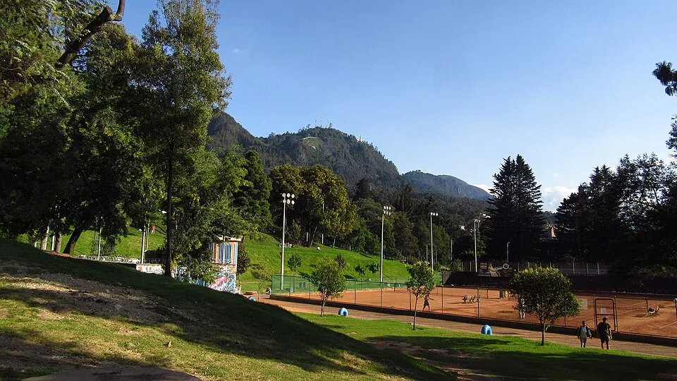 Canchas de tenis en el Parque Nacional de Bogotá, 2018