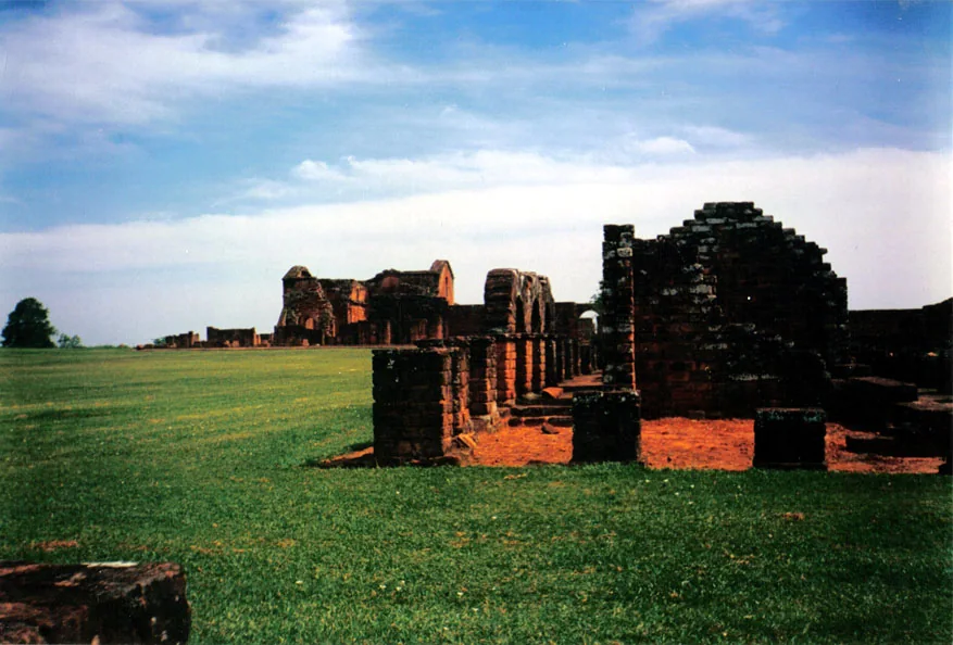 Restos de la misión jesuítica de Trinidad en Paraguay