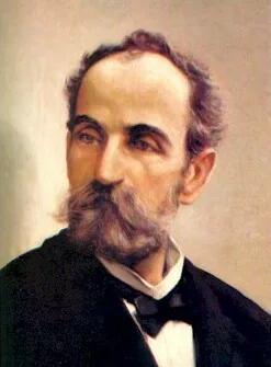 Retrato histórico de Eugenio María de Hostos pintado por Francisco Oller