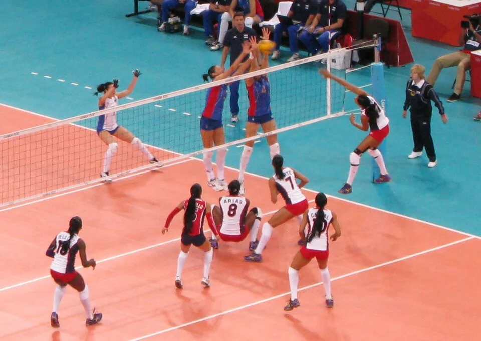 Partido de voleibol femenino entre República Dominicana y Rusia en Londres 2012