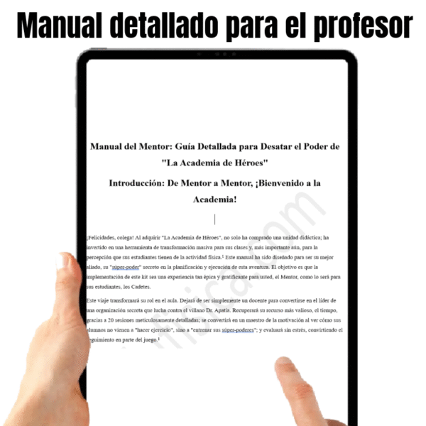 Kit de Educación Física (8-9 años): Academia de Héroes | 20 Sesiones Gamificadas (+240 Actividades), Cuento Narrativo en Video, Evaluación Automatizada, Manual del Docente, Diario del Estudiante y Recursos Gráficos