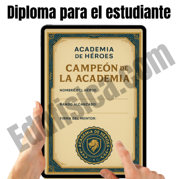 Kit de Educación Física (8-9 años): Academia de Héroes | 20 Sesiones Gamificadas (+240 Actividades), Cuento Narrativo en Video, Evaluación Automatizada, Manual del Docente, Diario del Estudiante y Recursos Gráficos