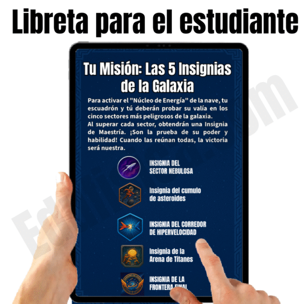 Kit de Educación Física (9-10 años): Misión Espacial | 20 Sesiones Gamificadas (+240 Actividades), Cuento Narrativo en Video, Evaluación Automatizada, Manual del Docente, Diario del Estudiante y Recursos Gráficos