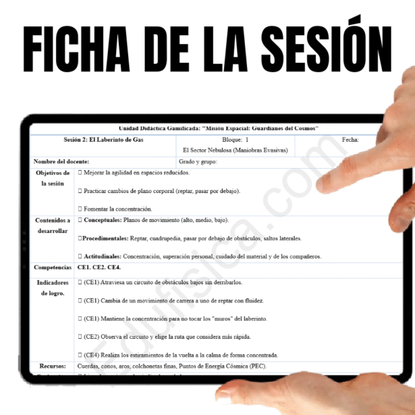 Kit de Educación Física (9-10 años): Misión Espacial | 20 Sesiones Gamificadas (+240 Actividades), Cuento Narrativo en Video, Evaluación Automatizada, Manual del Docente, Diario del Estudiante y Recursos Gráficos