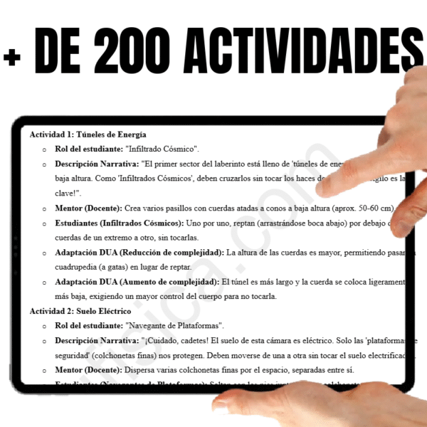 Kit de Educación Física (9-10 años): Misión Espacial | 20 Sesiones Gamificadas (+240 Actividades), Cuento Narrativo en Video, Evaluación Automatizada, Manual del Docente, Diario del Estudiante y Recursos Gráficos