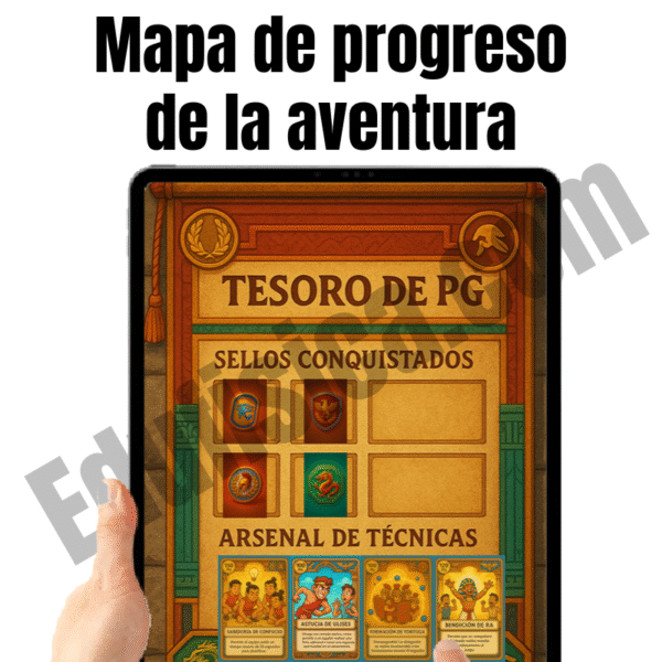 Kit de Educación Física (10-11 años): Olimpiadas Antiguas | 20 Sesiones Gamificadas (+240 Actividades), Cuento Narrativo en Video, Evaluación Automatizada, Manual del Docente, Diario del Estudiante y Recursos Gráficos