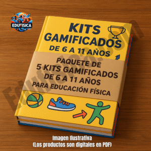Paquete Completo de Educación Física para Primaria (6-11 años) | 5 Kits con 100 Sesiones (+1200 Actividades), 5 Cuentos en Video, Evaluaciones Automatizadas, 5 Manuales para Docente, 5 Diarios para Estudiante y Recursos Gráficos 30% de descuento
