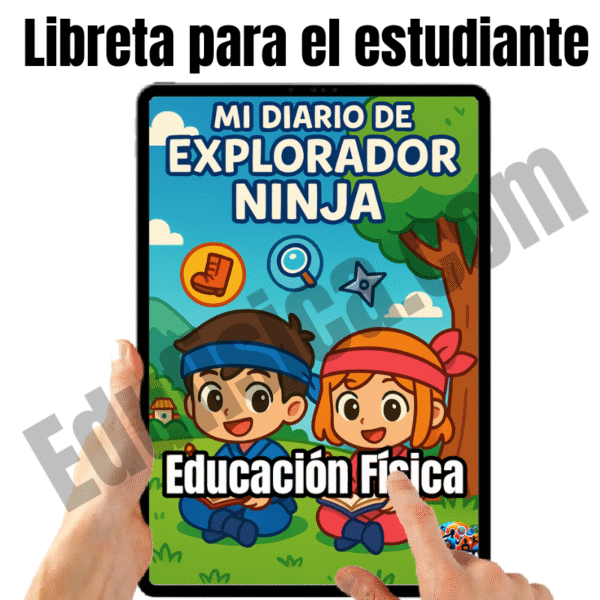 Kit de Educación Física (7-8 años): La Senda del Ninja | 20 Sesiones Gamificadas (+240 Actividades), Cuento Narrativo en Video, Evaluación Automatizada, Manual del Docente, Diario del Estudiante y Recursos Gráficos