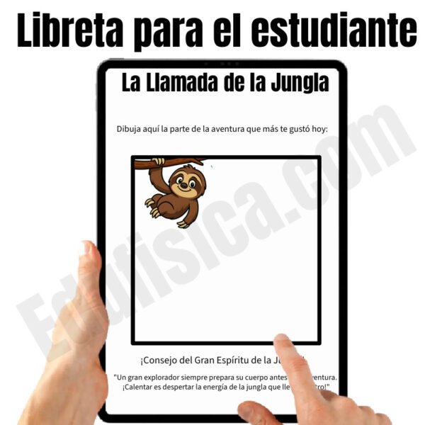 Kit de Educación Física (6-7 años): Aventura en la Jungla | 20 Sesiones Gamificadas (+240 Actividades), Cuento Narrativo en Video, Evaluación Automatizada, Manual del Docente, Diario del Estudiante y Recursos Gráficos