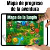 Kit de Educación Física (6-7 años): Aventura en la Jungla | 20 Sesiones Gamificadas (+240 Actividades), Cuento Narrativo en Video, Evaluación Automatizada, Manual del Docente, Diario del Estudiante y Recursos Gráficos