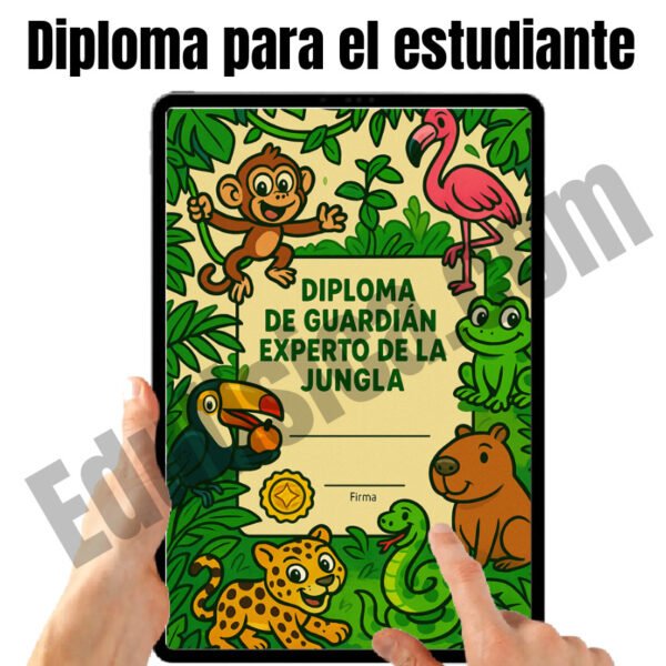 Kit de Educación Física (6-7 años): Aventura en la Jungla | 20 Sesiones Gamificadas (+240 Actividades), Cuento Narrativo en Video, Evaluación Automatizada, Manual del Docente, Diario del Estudiante y Recursos Gráficos