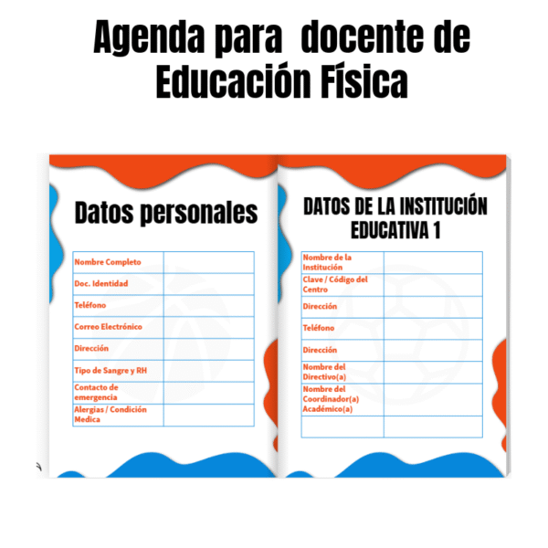 Libreta para Profesores de Educación Física 2025–2026 (PDF listo para imprimir)