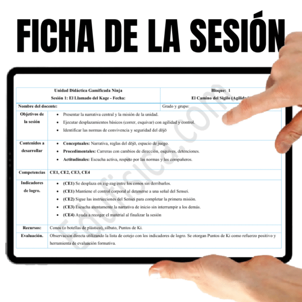 Kit de Educación Física (7-8 años): La Senda del Ninja | 20 Sesiones Gamificadas (+240 Actividades), Cuento Narrativo en Video, Evaluación Automatizada, Manual del Docente, Diario del Estudiante y Recursos Gráficos