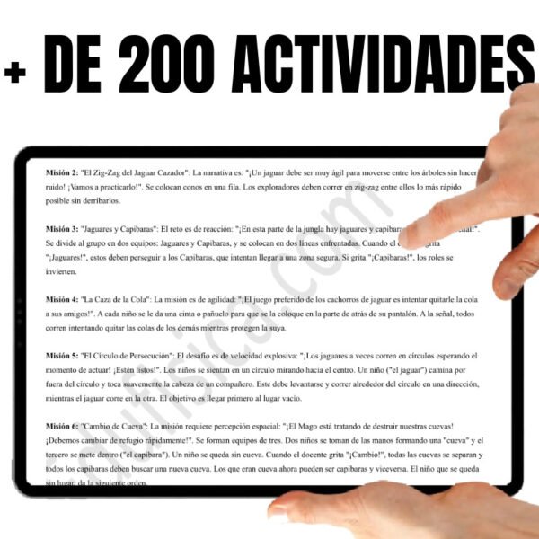 Kit de Educación Física (6-7 años): Aventura en la Jungla | 20 Sesiones Gamificadas (+240 Actividades), Cuento Narrativo en Video, Evaluación Automatizada, Manual del Docente, Diario del Estudiante y Recursos Gráficos
