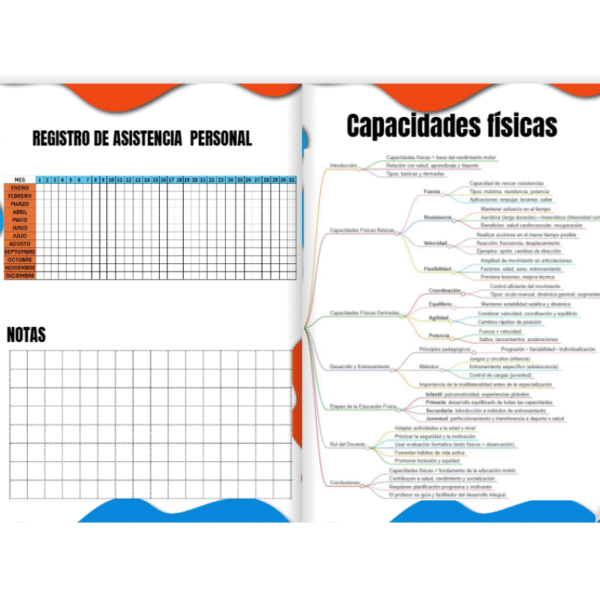Libreta para Profesores de Educación Física 2025–2026 (PDF listo para imprimir)